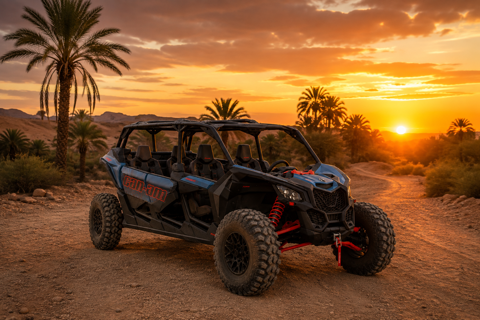 Maverick R quatre places dans le désert de Marrakech